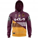 Felpe Con Cappuccio Brisbane Broncos Rugby 2024 Home